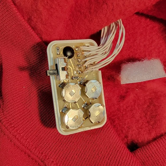 Jerzees Vintage 80's Made in USA Christmas Lights Light Up Ugly Sweatshirt S - Picture 15 of 16